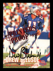 Drew Bledsoe Autographed 1995 Classic Printers Proof Card #106 New England Patriots SKU #240778