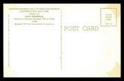 Lou Boudreau Autographed Hall of Fame HOF Plaque Postcard Cleveland Indians SKU #240848