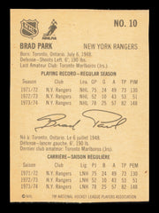 Brad Park Autographed 1974-75 Lipton Soup Card #10 New York Rangers SKU #240894