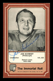 Joe Schmidt Autographed 1975 Fleer Card #79 Detroit Lions SKU #240914