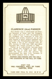 Clarence Ace Parker Autographed 1975 Fleer Card #68 Brooklyn Dodgers SKU #240921