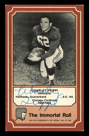 Charley Trippi Autographed 1975 Fleer Card #43 Chicago Cardinals SKU #240930