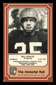 Bullett Bill Dudley Autographed 1975 Fleer Card #26 Pittsburgh Steelers SKU #240935