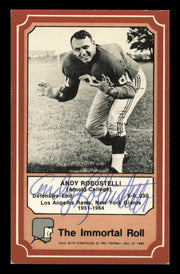 Andy Robustelli Autographed 1975 Fleer Card #40 New York Giants SKU #240942
