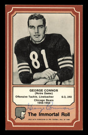 George Connor Autographed 1975 Fleer Card #59 Chicago Bears SKU #240961