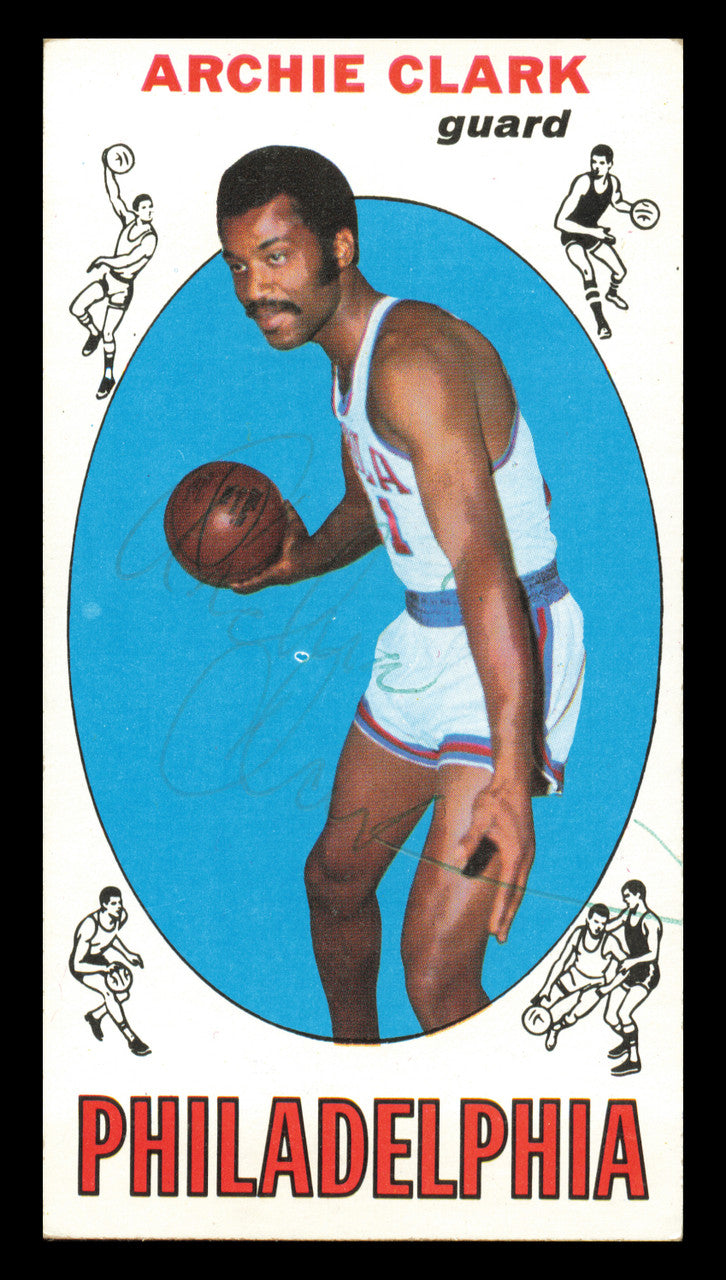 Archie Clark Autographed 1969-70 Topps Rookie Card #32 Philadelphia 76ers SKU #240996