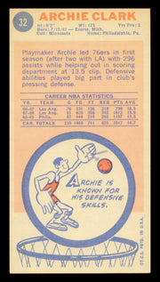 Archie Clark Autographed 1969-70 Topps Rookie Card #32 Philadelphia 76ers SKU #240996