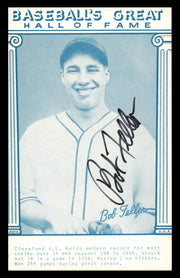 Bob Feller Autographed 1977 Baseball's Great Exhibit Card Cleveland Indians SKU #241010