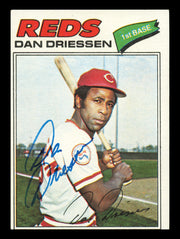 Dan Driessen Autographed 1977 Topps Card #23 Card Cincinnati Reds SKU #241045