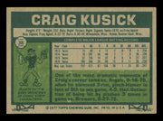 Craig Kusick Autographed 1977 Topps Card #38 Card Minnesota Twins SKU #241048