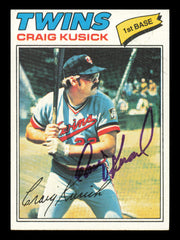 Craig Kusick Autographed 1977 Topps Card #38 Card Minnesota Twins SKU #241049