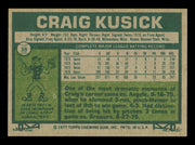 Craig Kusick Autographed 1977 Topps Card #38 Card Minnesota Twins SKU #241050