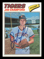 Jim Crawford Autographed 1977 Topps Card #69 Card Detroit Tigers SKU #241053