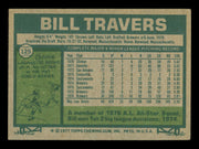 Bill Travers Autographed 1977 Topps Card #125 Milwaukee Brewers SKU #241057