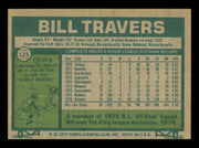 Bill Travers Autographed 1977 Topps Card #125 Milwaukee Brewers SKU #241058