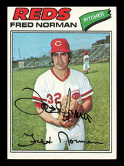 Fred Norman Autographed 1977 Topps Card #139 Card Cincinnati Reds SKU #241059