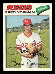 Fred Norman Autographed 1977 Topps Card #139 Card Cincinnati Reds SKU #241061