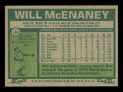 Will McEnaney Autographed 1977 Topps Card #160 Card Cincinnati Reds SKU #241067