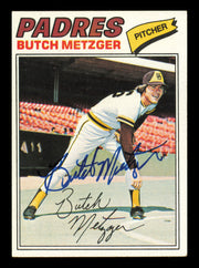 Bruce Metzger Autographed 1977 Topps Card #215 Card San Diego Padres SKU #241097