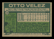 Otto Velez Autographed 1977 Topps Card #299 Card Toronto Blue Jays SKU #241107