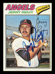 Jerry Remy Autographed 1977 Topps Card #342 Card California Angels SKU #241109