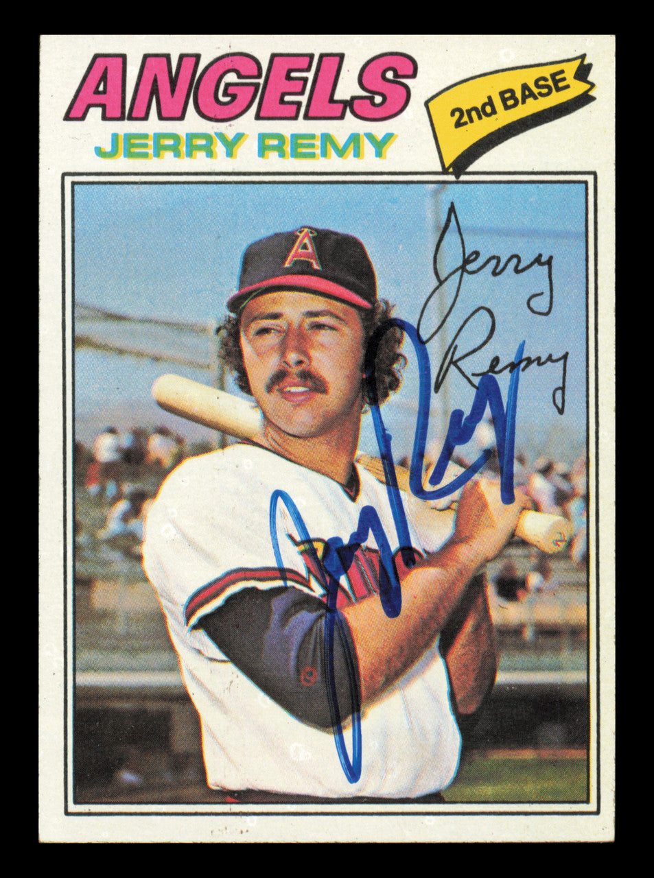 Jerry Remy Autographed 1977 Topps Card #342 Card California Angels SKU #241109
