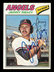 Jerry Remy Autographed 1977 Topps Card #342 Card California Angels SKU #241111