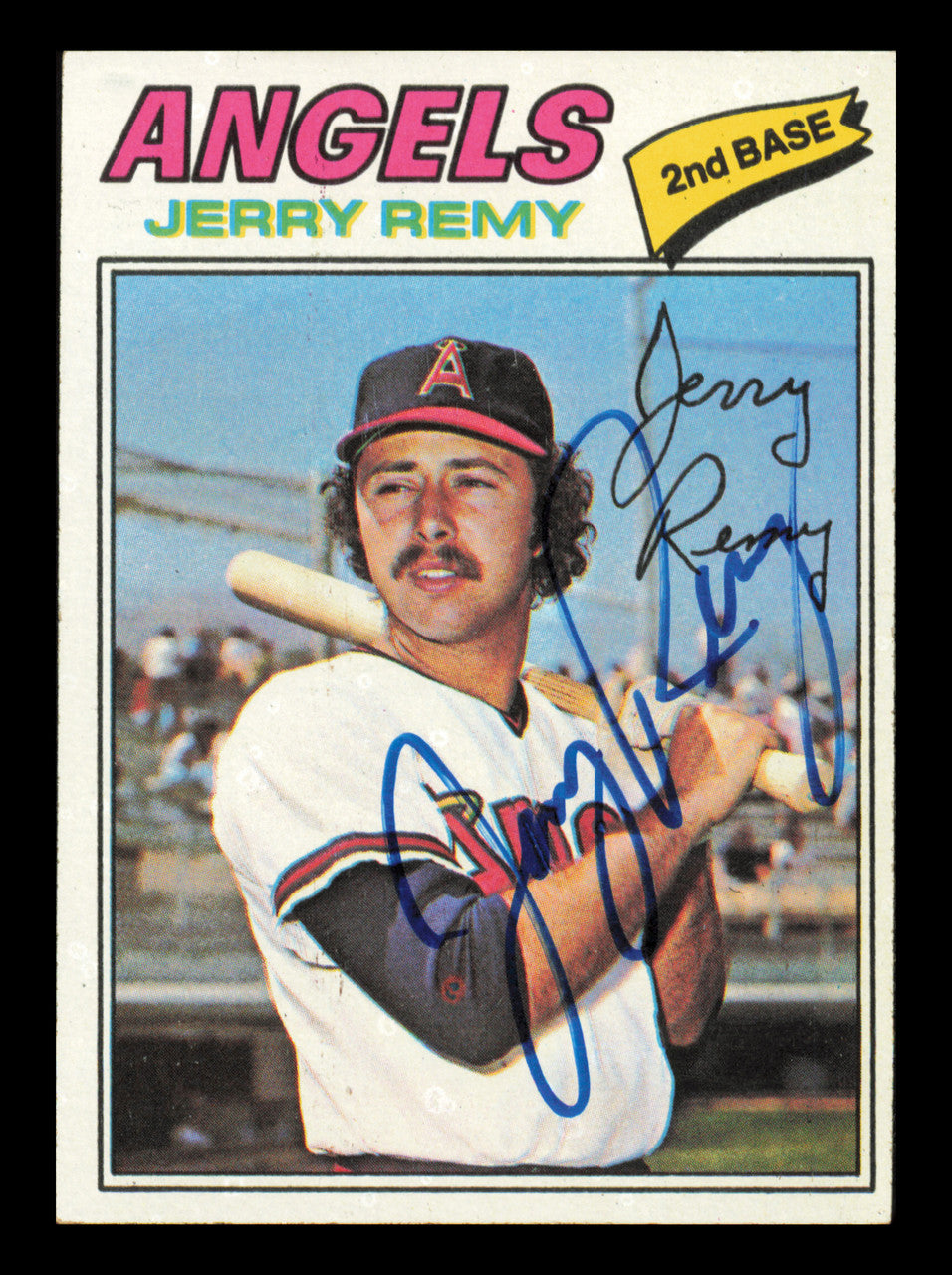 Jerry Remy Autographed 1977 Topps Card #342 Card California Angels SKU #241111