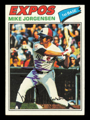 Mike Jorgensen Autographed 1977 Topps Card #368 Card Montreal Expos SKU #241117
