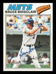 Bruce Boisclair Autographed 1977 Topps Rookie Card #399 New York Mets SKU #241126