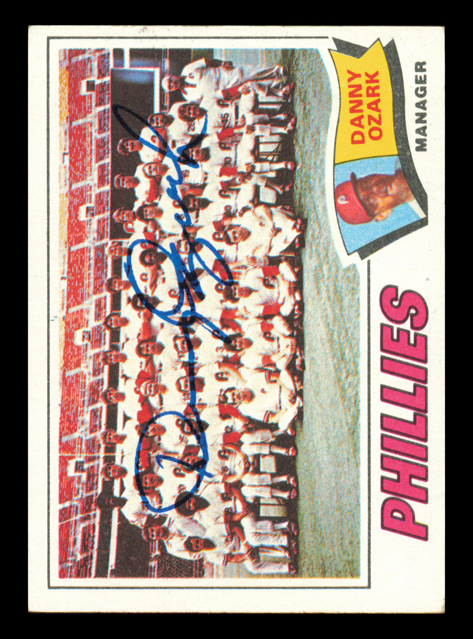 Danny Ozark Autographed 1977 Topps Card #467 Card Philadelphia Phillies SKU #241139