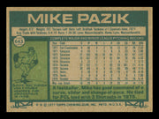 Mike Pazik Autographed 1977 Topps Card #643 Card Minnesota Twins SKU #241150