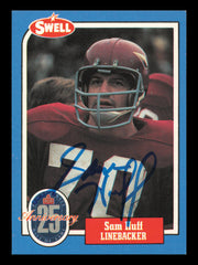 Sam Huff Autographed 1988 Swell Card #57 Card New York Giants SKU #241154