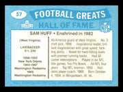 Sam Huff Autographed 1988 Swell Card #57 Card New York Giants SKU #241154