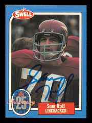 Sam Huff Autographed 1988 Swell Card #57 Card New York Giants SKU #241156
