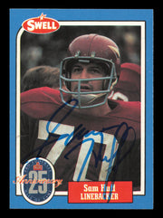 Sam Huff Autographed 1988 Swell Card #57 Card New York Giants SKU #241157