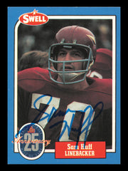 Sam Huff Autographed 1988 Swell Card #57 Card New York Giants SKU #241159