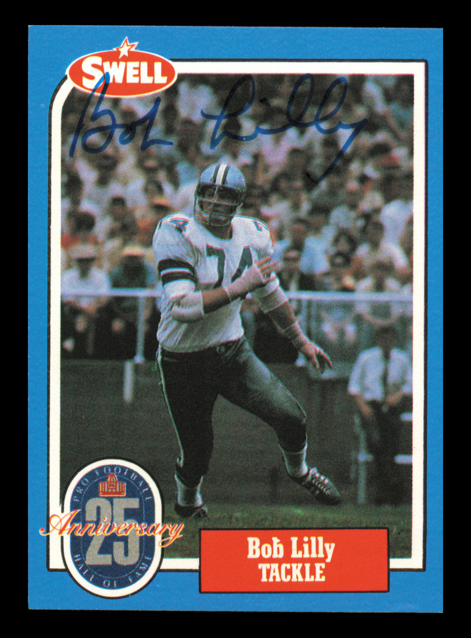 Bob Lilly Autographed 1988 Swell Card #70 Dallas Cowboys SKU #241173