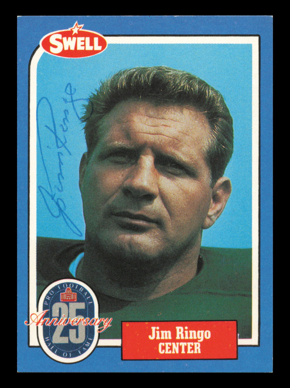 Jim Ringo Autographed 1988 Swell Card #103 Card Green Bay Packers SKU #241175