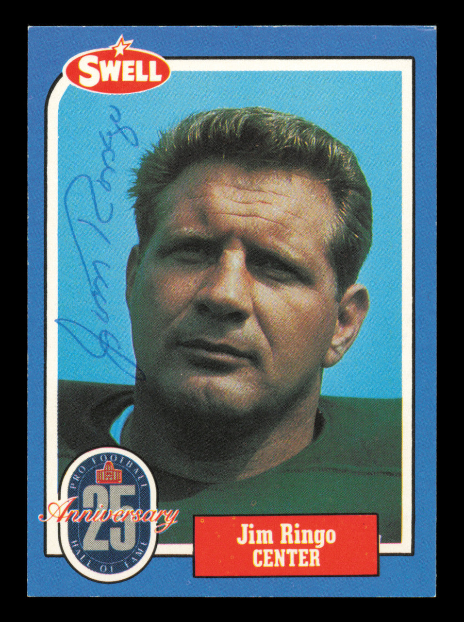 Jim Ringo Autographed 1988 Swell Card #103 Card Green Bay Packers SKU #241176