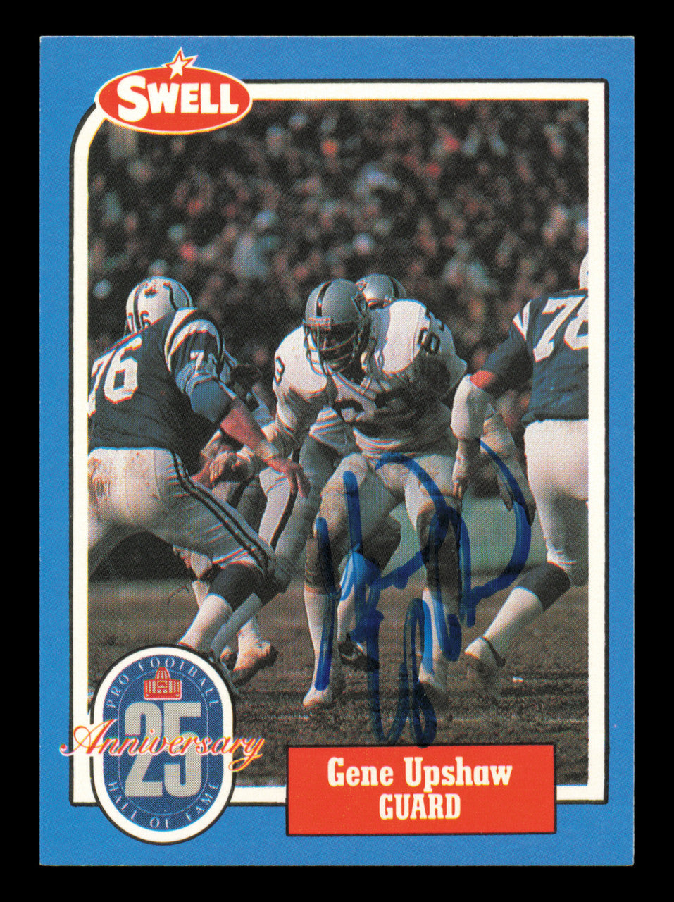 Gene Upshaw Autographed 1988 Swell Card #138 Card Dallas Cowboys SKU #241177