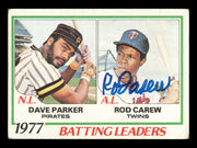 Rod Carew Autographed 1978 Topps Leader Card #201 Card Minnesota Twins SKU #241180