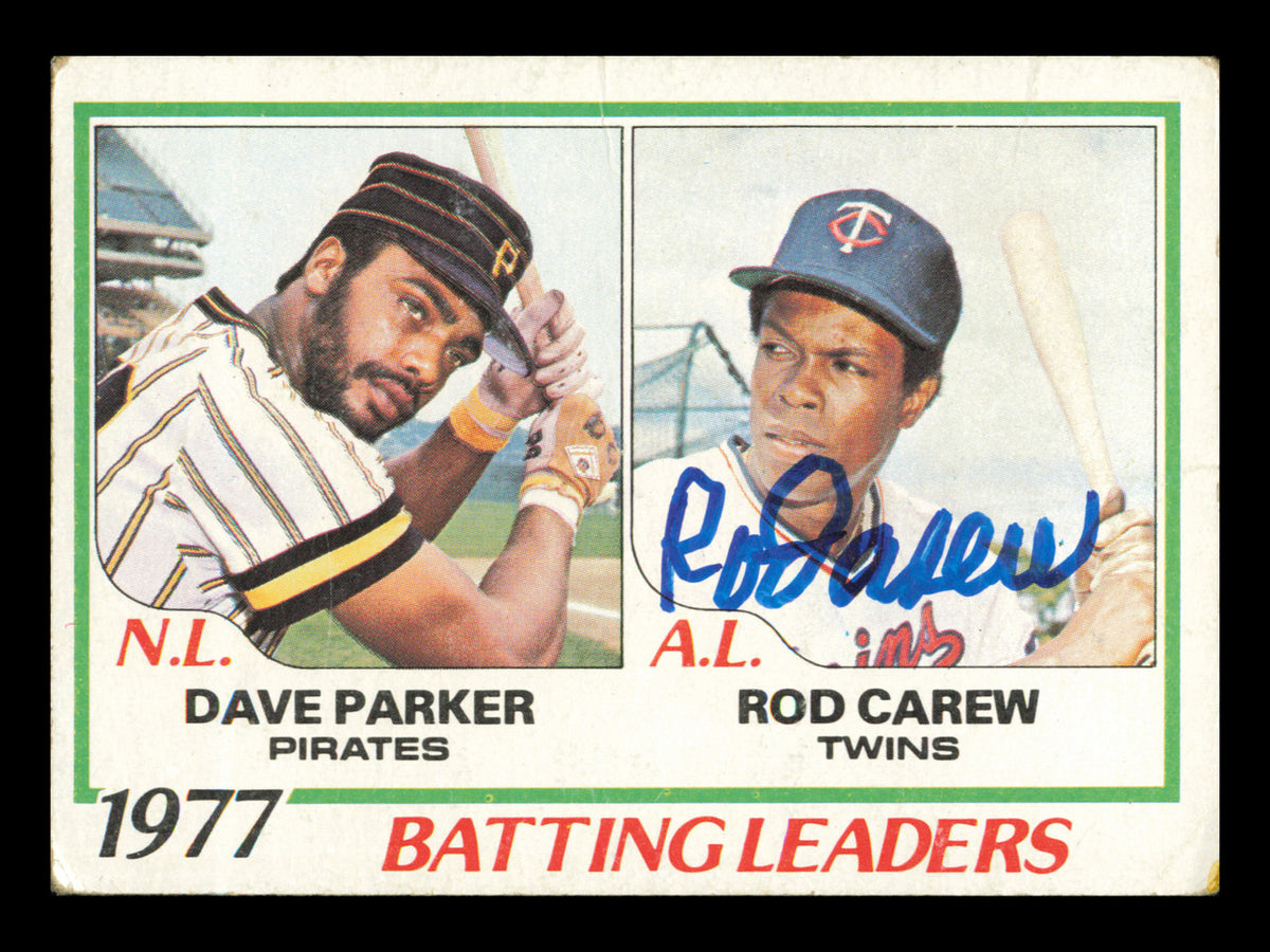 Rod Carew Autographed 1978 Topps Leader Card #201 Card Minnesota Twins SKU #241180