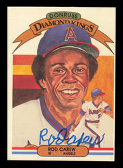Rod Carew Autographed 1982 Donruss Diamond Kings Card #8 Card California Angels SKU #241188