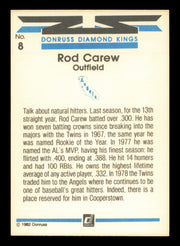 Rod Carew Autographed 1982 Donruss Diamond Kings Card #8 Card California Angels SKU #241189
