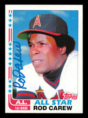 Rod Carew Autographed 1982 Topps All Star Card #547 Card California Angels SKU #241195