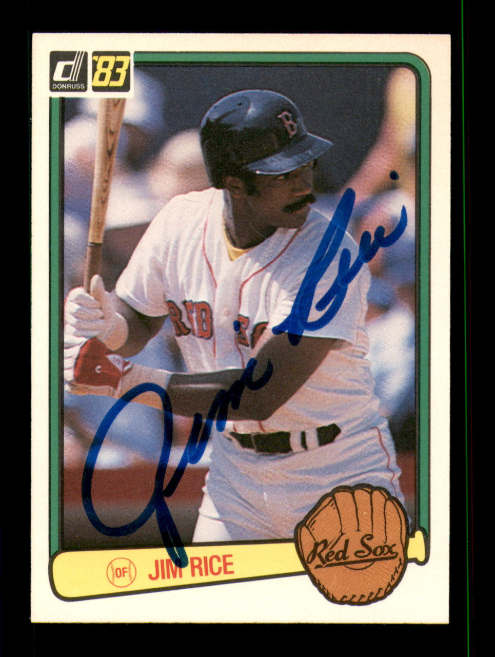 Jim Rice Autographed 1981 Donruss Card #338 Card Boston Red Sox SKU #241227