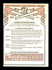 Jim Rice Autographed 1981 Donruss Card #338 Card Boston Red Sox SKU #241229