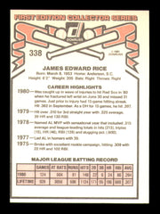 Jim Rice Autographed 1981 Donruss Card #338 Card Boston Red Sox SKU #241231