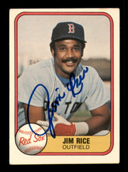 Jim Rice Autographed 1983 Donruss Card #208 Card Boston Red Sox SKU #241235